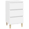vidaXL Bedside Cabinet White 40x35x70 cm Engineered Wood