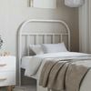 vidaXL Metal Replace Headboard White 90 cm