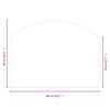 vidaXL Fireplace Glass Plate 80x60 cm