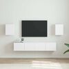 vidaXL TV Wall Cabinet 2 pcs White 30 x 31 x 40 cm Engineered Wood