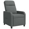 vidaXL Recliner Dark Grey Fabric
