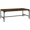 vidaXL Coffee Table Smoked Oak 80x50x35 cm Engineered Wood