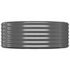 vidaXL Garden Raised Bed Galvanised Steel 249x100x36 cm Anthracite