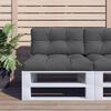 vidaXL Pallet Cushion Anthracite 80x40x12 cm Fabric