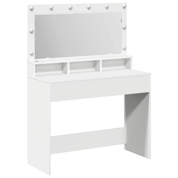 vidaXL Dressing Table White 100 x 41 x 135 cm Engineered Wood
