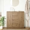 vidaXL Sideboard with Drawers Artisan Oak 100.5x35x98.5 cm Engineered Wood