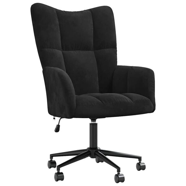 vidaXL Relaxing Chair Black Velvet