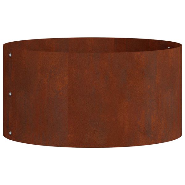 vidaXL Planter Ring 5 pcs Brown 40 x 40 x 20 cm Weathering Steel