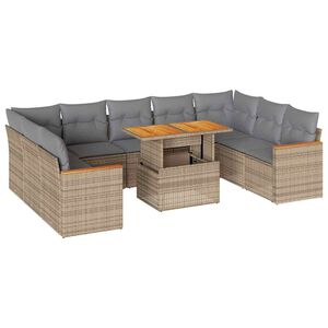 vidaXL Garden Sofa Set | Beige and Light Grey