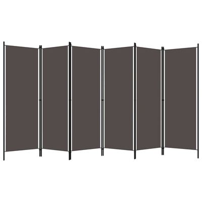 vidaXL 6-Panel Room Divider Anthracite 300x180 cm