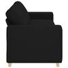 vidaXL 3-Seater Sofa Black 220x78x80 cm Fabric