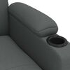 vidaXL Recliner Chair Dark Grey Fabric