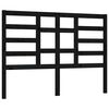 vidaXL Bed Headboard Black 156x4x104 cm Solid Wood Pine