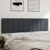 vidaXL Headboard Cushion "Hanko" Dark Grey 180 cm Velvet
