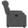vidaXL Stand up Massage Recliner Chair Dark Grey Fabric