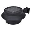 vidaXL Outdoor Solar Fence Lamps 12 pcs LED Black