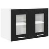 vidaXL Hanging Cabinet Black Oak 60 x 31 x 40 cm Engineered Wood