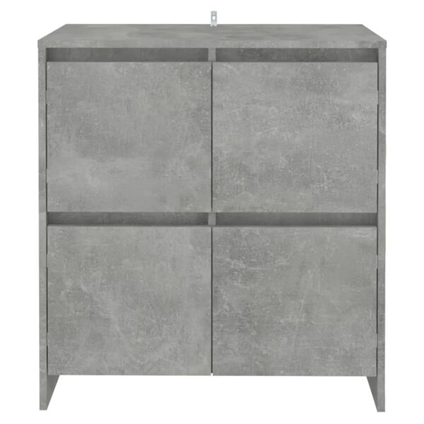 vidaXL Sideboard Concrete Grey 70x41x75 cm Engineered Wood
