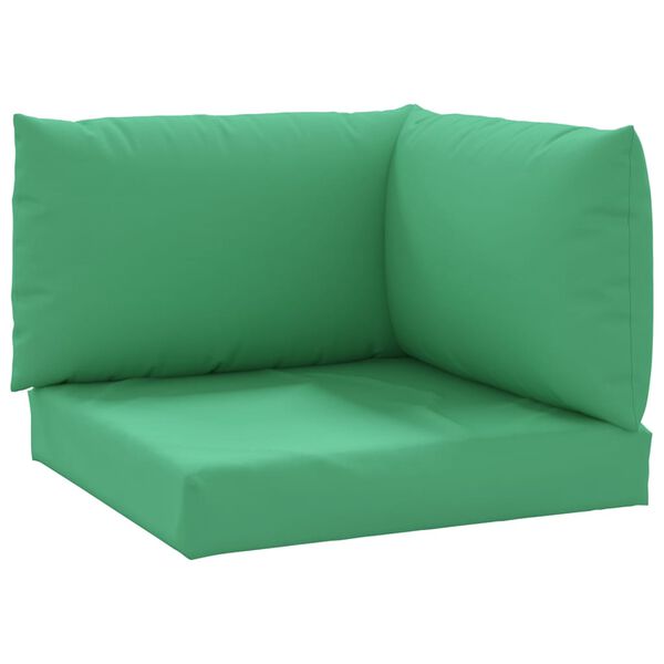 vidaXL Pallet Cushions 3 pcs Green Oxford Fabric