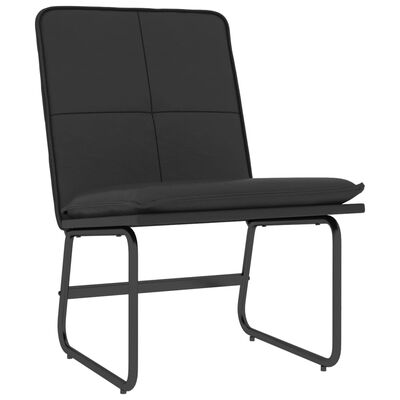 vidaXL Lounge Chair Black 54x75x76 cm Faux Leather
