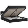vidaXL Ottoman Bed with Mattress Black 152 x 203 cm Velvet