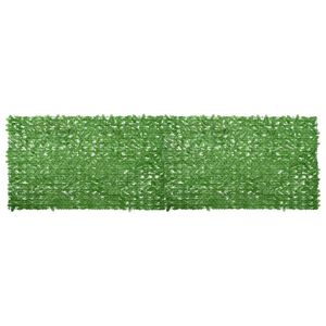 vidaXL Balcony Screen with Green Leaves 500x150 cm