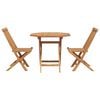 vidaXL Garden Dining Set 3 pcs Brown Solid Acacia Wood