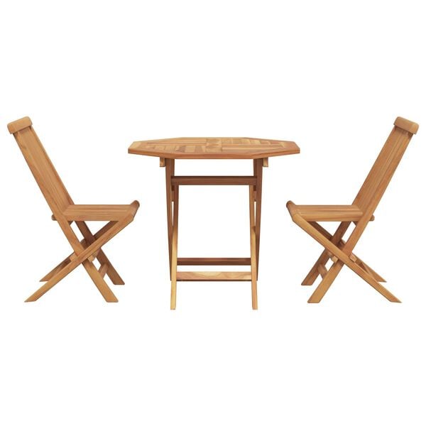 vidaXL Garden Dining Set 3 pcs Brown Solid Acacia Wood
