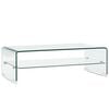 vidaXL Coffee Table Clear 98x45x31 cm Tempered Glass