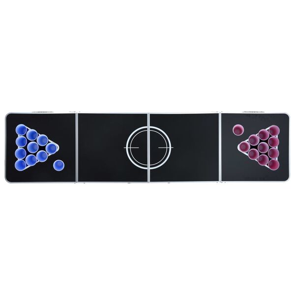 vidaXL Beer Pong Table Set 0.5 L Plastic