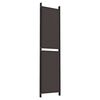 vidaXL 6-Panel Room Divider Brown 300x220 cm Fabric