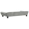 vidaXL Dog Bed Light Grey 100x50x21 cm Velvet
