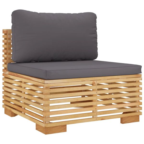 vidaXL 11 Piece Garden Lounge Set with Cushions Solid Teak Wood