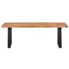 vidaXL Coffee Table with Live Edges 115x60x40 cm Solid Acacia Wood