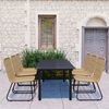vidaXL 7 Piece Outdoor Dining Set Poly Rattan and Glass
