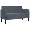 vidaXL Loveseat Sofa Dark Grey 109 cm Velvet