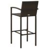 vidaXL 3 Piece Garden Bar Set Brown