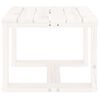 vidaXL Garden Side Table White 40x38x28.5 cm Solid Wood Pine