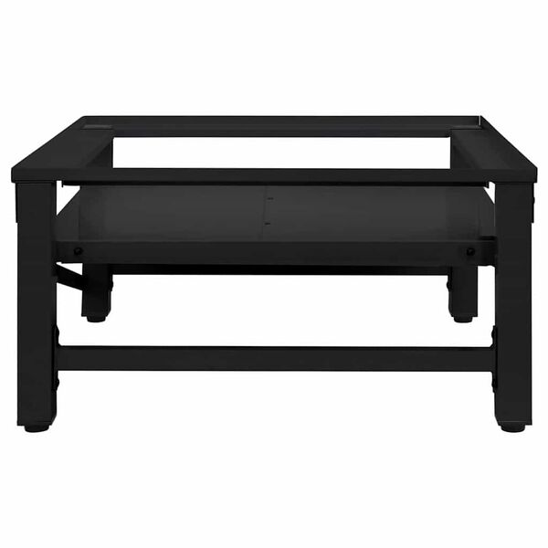 vidaXL Washing Machine Pedestal Black 64 x 55 x 32.5 cm Steel