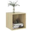vidaXL Wall Cabinets 4 pcs Sonoma Oak 37x37x37 cm Engineered Wood