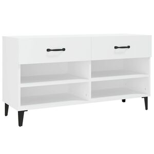 vidaXL Shoe Cabinet | White | Engineered wood | Medium | Shoe Storage Cabinet