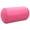 vidaXL Inflatable Gymnastic Roll with Pump 120x75 cm PVC Pink