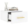 vidaXL Wall-mounted Bedside Cabinet White 35x35x20 cm