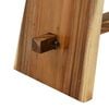 vidaXL Shower Stool Natural 50 x 30 x 44 cm Solid Suar Wood