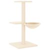vidaXL Cat Tree with Sisal Scratching Posts Cream 72 cm