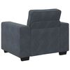 vidaXL 3 Piece Sofa Set with Cushions Dark Grey Velvet