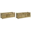 vidaXL Garden Planters 2 pcs Impregnated Wood Pine