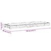 vidaXL Pallet Floor Cushion Cotton 120x40x7 cm Taupe