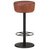 vidaXL Bar Stool Brown Real Leather