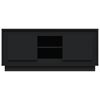 vidaXL TV Cabinet Black 102x35x45 cm Engineered Wood
